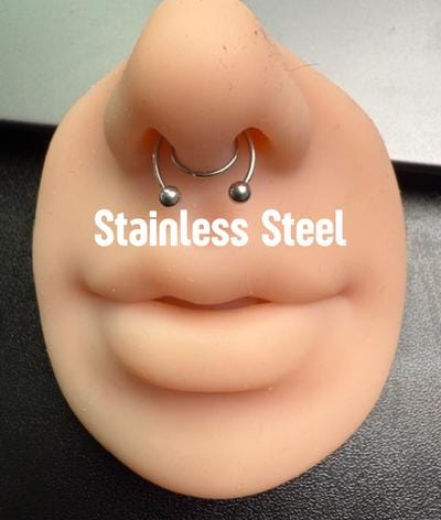 Sparkle Without the Piercing: Chic Minimalist Septum Hoop