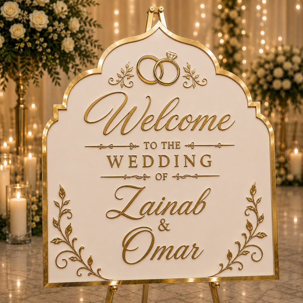 Personalized Acrylic Graduation Sign | Rose Gold | Laser Cut
