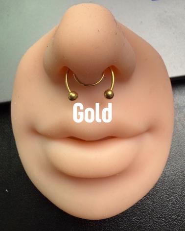 Sparkle Without the Piercing: Chic Minimalist Septum Hoop