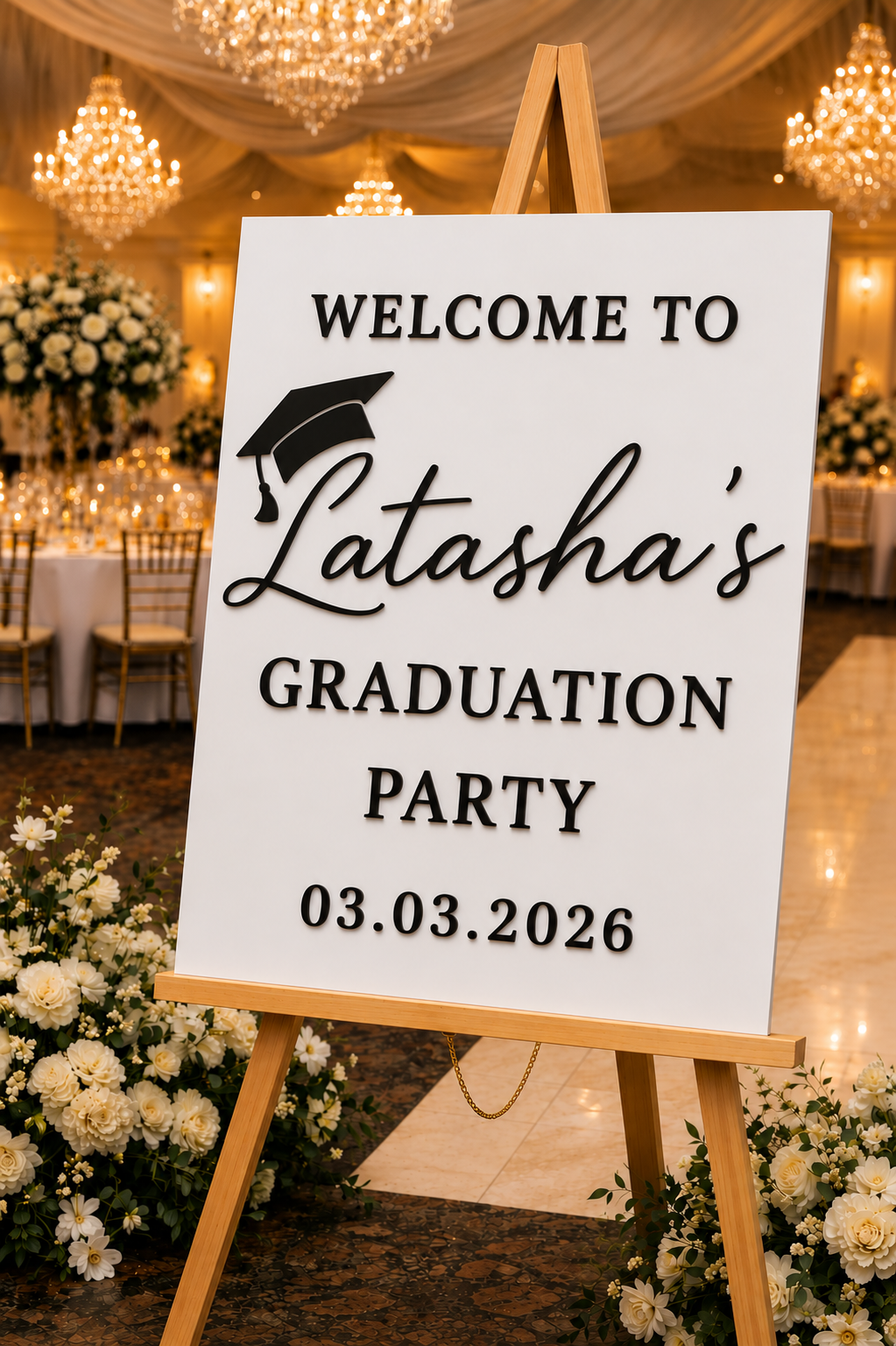 Custom Graduation Sign – Laser Cut Acrylic | Multiple Sizes