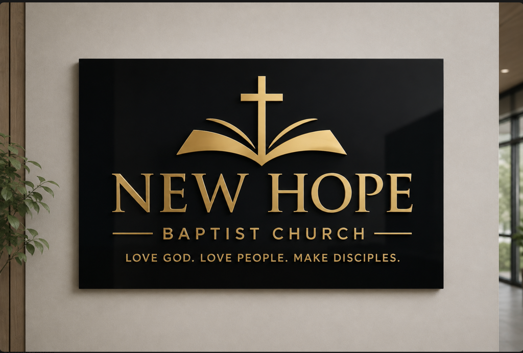 Custom Church Sign – Personalized Acrylic Welcome Sign for Churches & Ministries