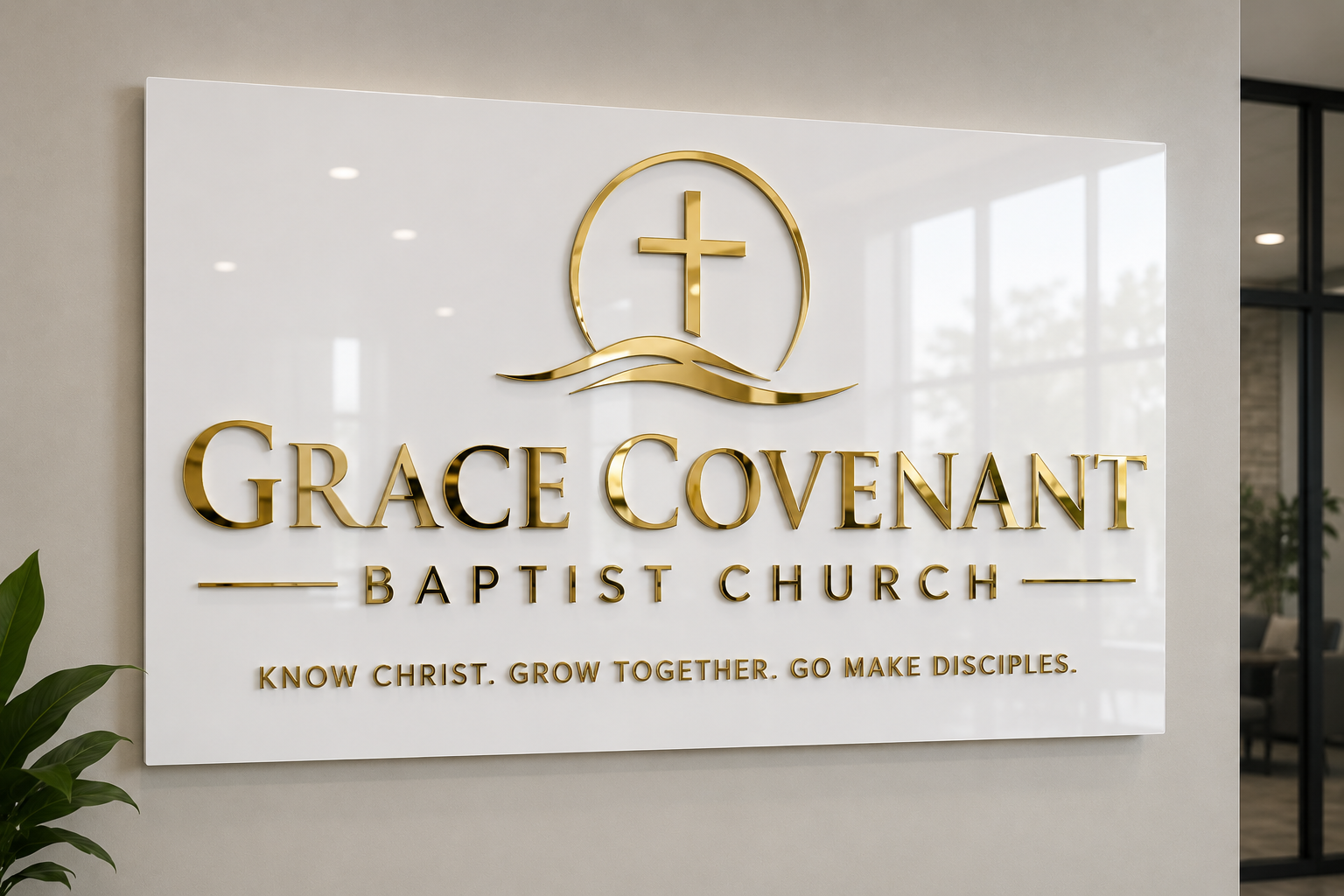 Custom Church Sign – Personalized Acrylic Welcome Sign for Churches & Ministries