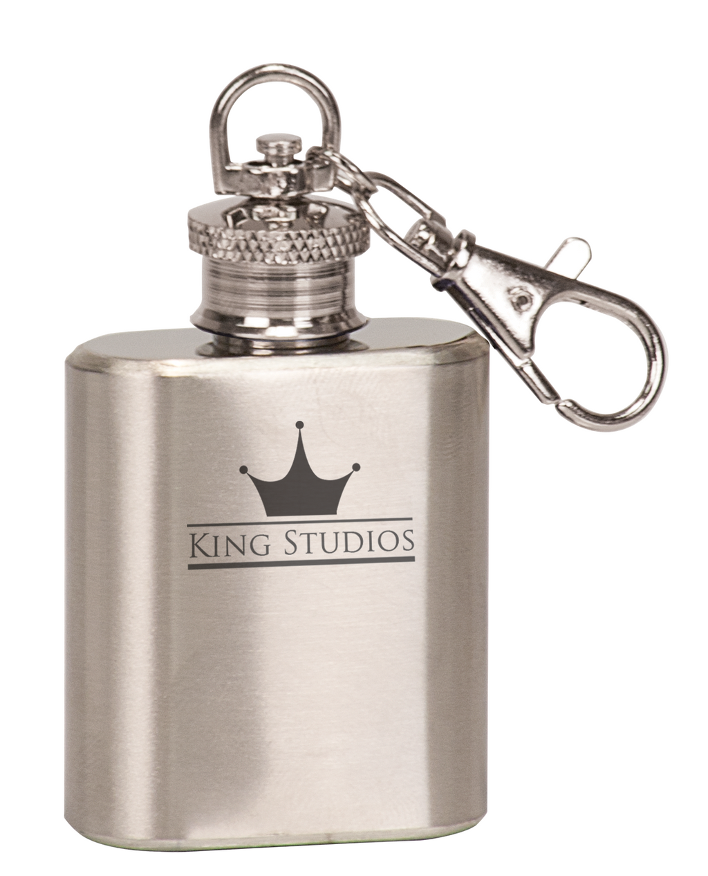 Compact Wine Flask Keychain