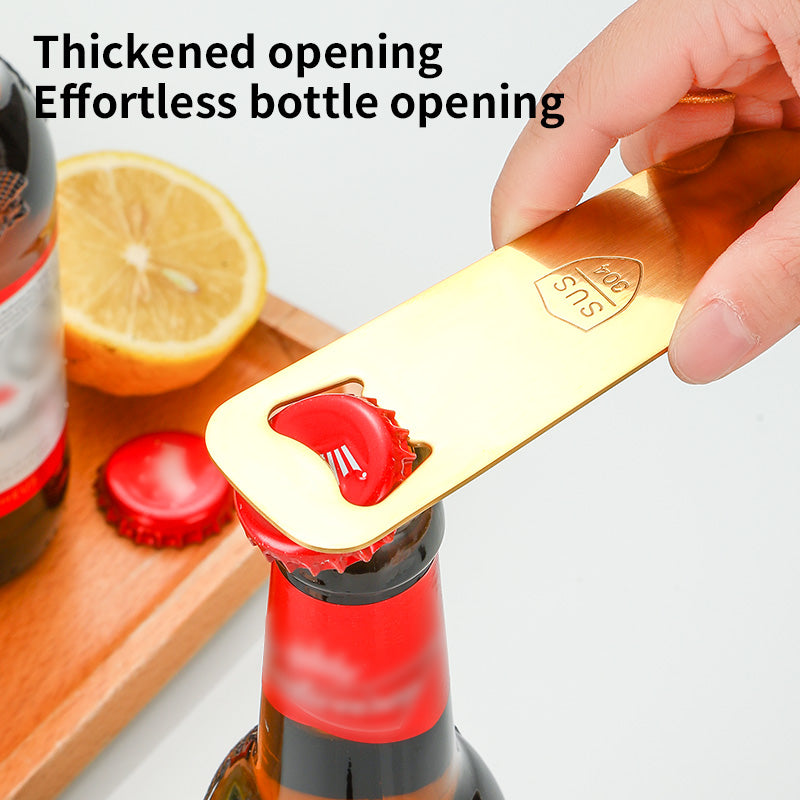 Custom Personalized Colorful Metal 304 Stainless Steel Flat Beer Bottle Opener
