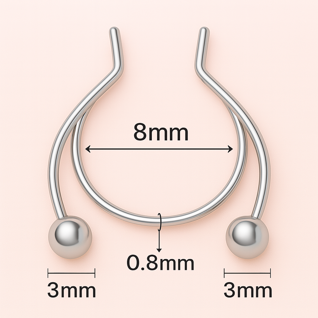 Sparkle Without the Piercing: Chic Minimalist Septum Hoop