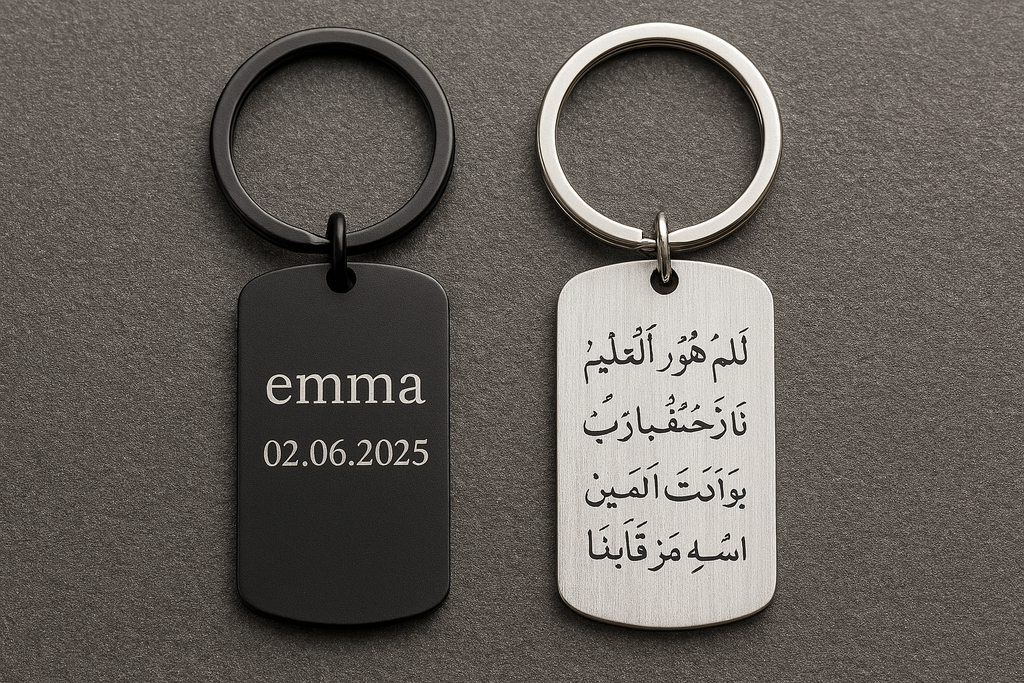 Custom Engraved Tag Keychain