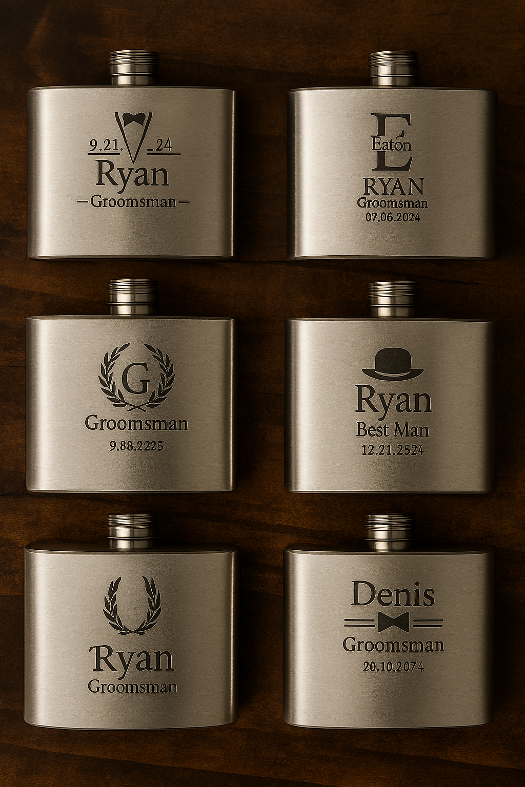 Compact Wine Flask Keychain