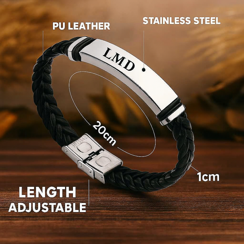 Customized DIY Leather Bracelet for Men