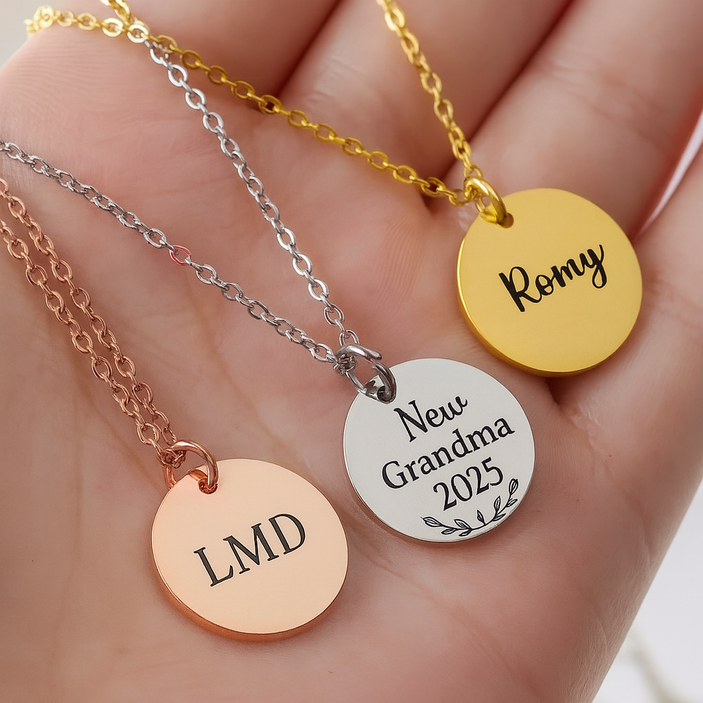 Personalized Engraved Handmade Necklace
