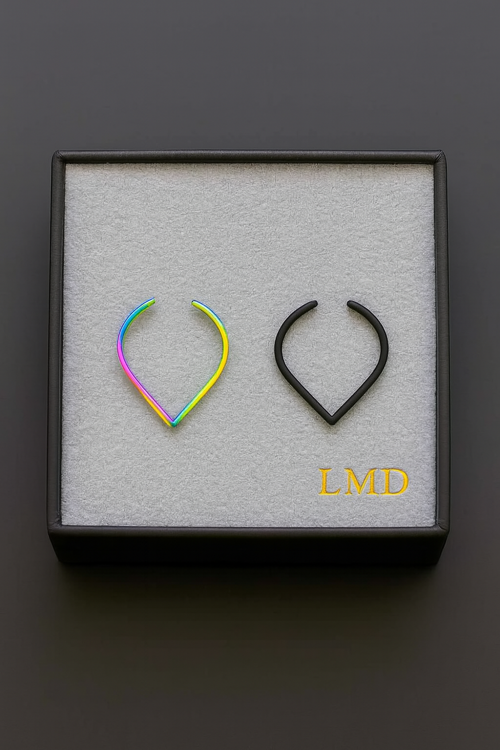 Hypoallergenic Teardrop Hoop – Sleek, Secure, Stunning