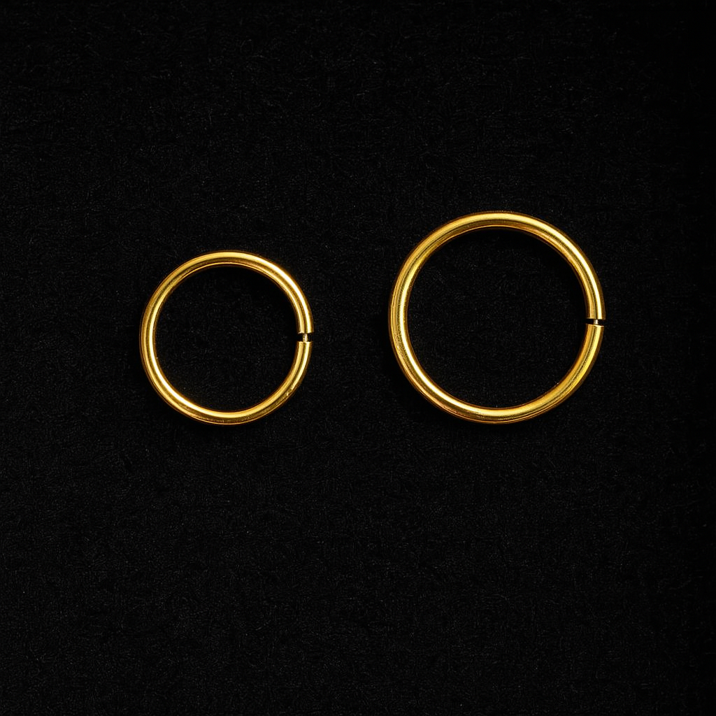 No-Pierce Titanium Nose Hoop – Lightweight & Hypoallergenic