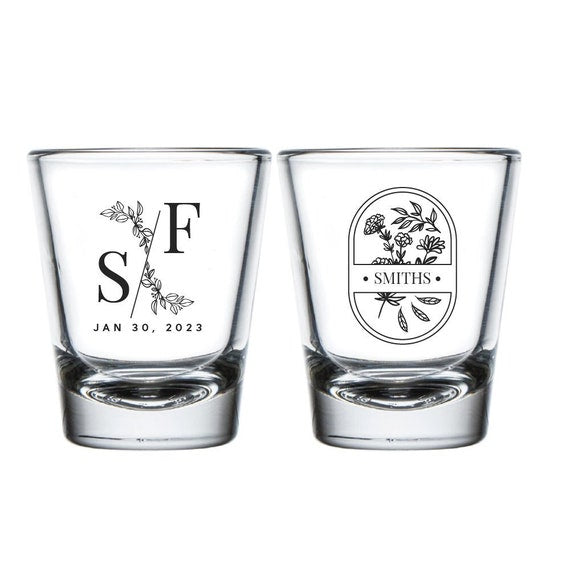 20ML Custom  Shot Glass – Personalized Clear Design