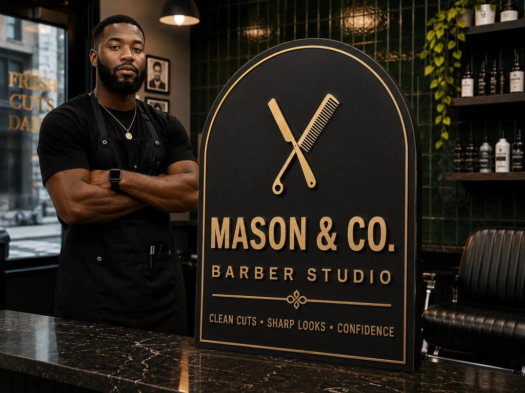 Personalized Barbershop Sign