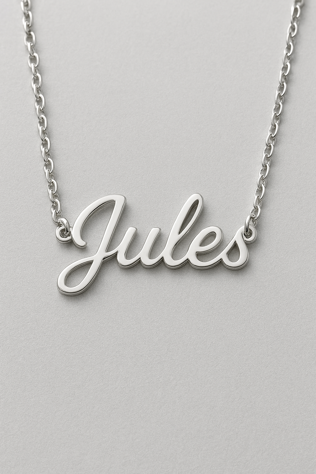 Personalized Name Necklace - Silver stainless steel