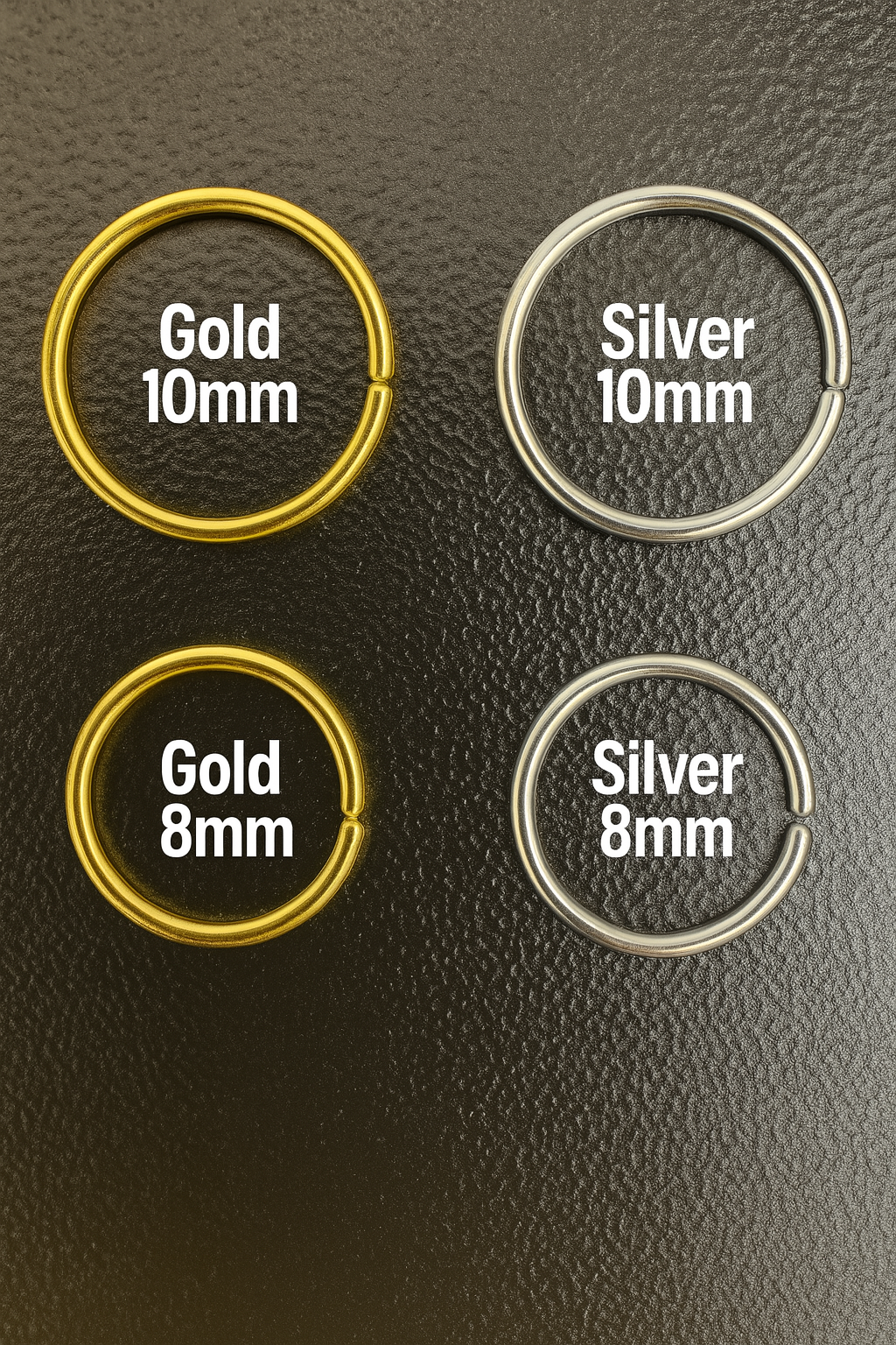 No-Pierce Titanium Nose Hoop – Lightweight & Hypoallergenic