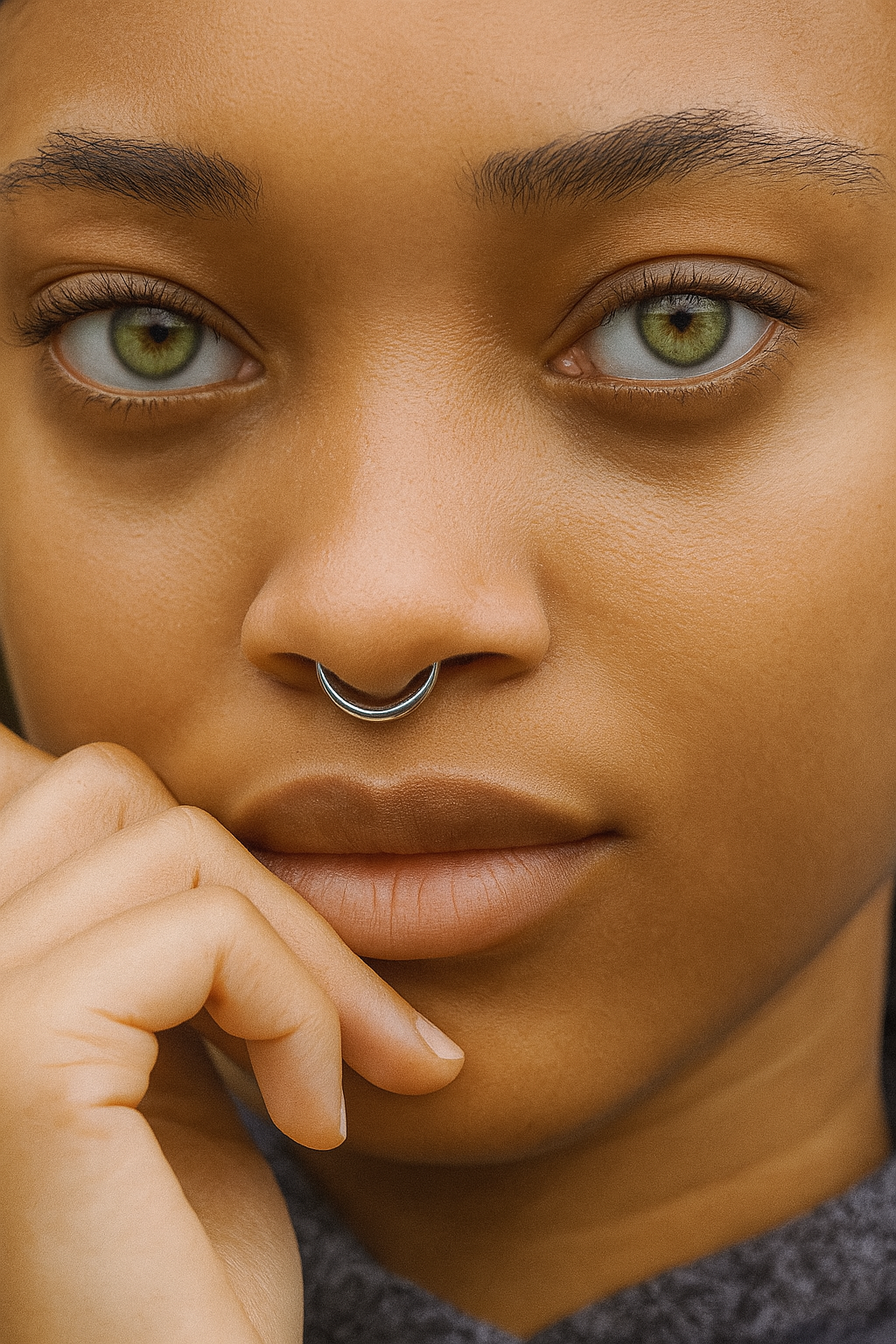 No-Pierce Titanium Nose Hoop – Lightweight & Hypoallergenic
