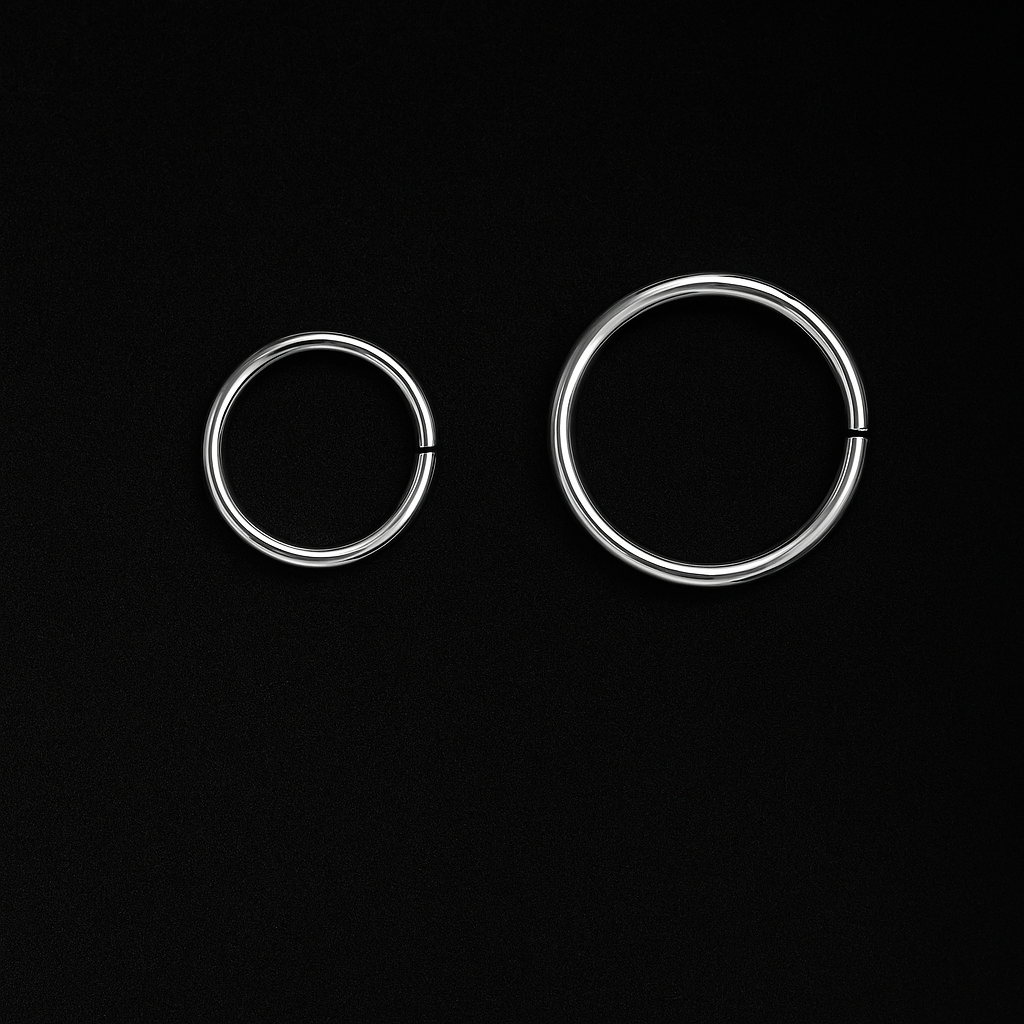 No-Pierce Titanium Nose Hoop – Lightweight & Hypoallergenic
