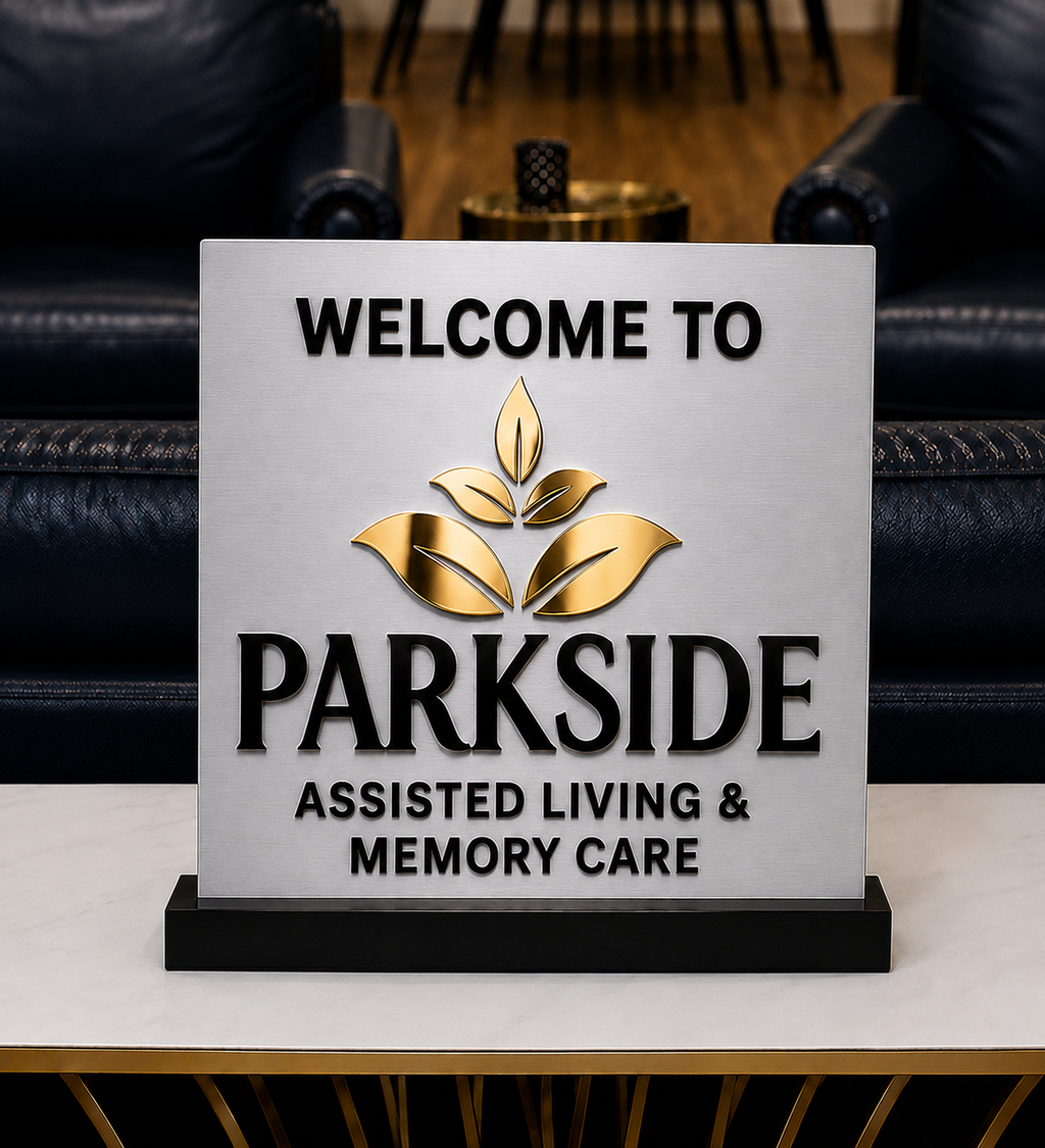 Custom Business Welcome Sign – Personalized Acrylic Logo Sign for Office & Reception