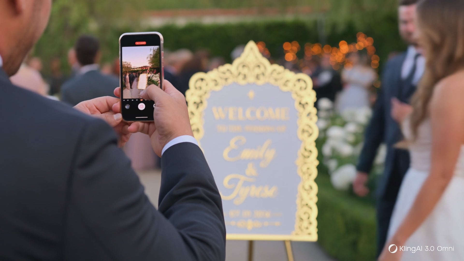 Personalized Luxury Wedding Welcome Entrance Sign