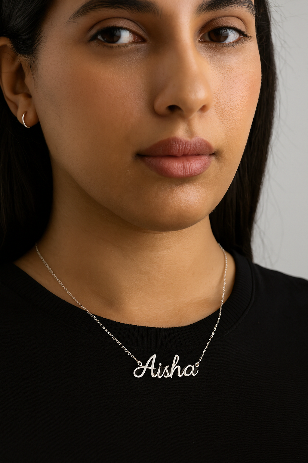 Personalized Name Necklace - Silver stainless steel