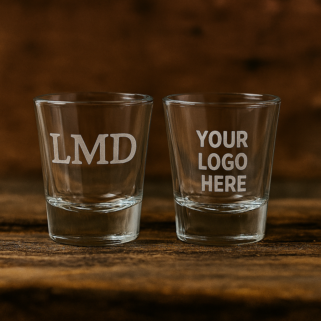 20ML Custom  Shot Glass – Personalized Clear Design