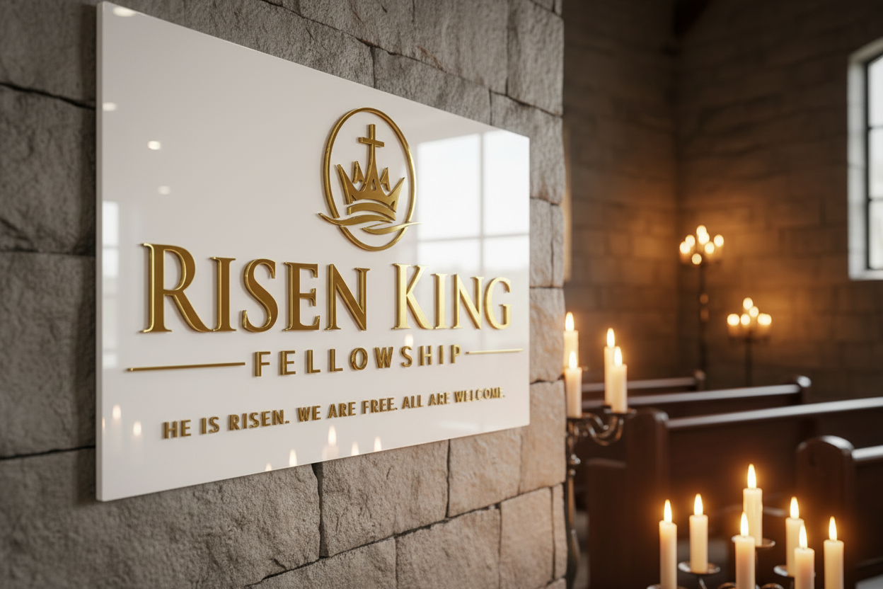 Custom Church Sign – Personalized Acrylic Welcome Sign for Churches & Ministries