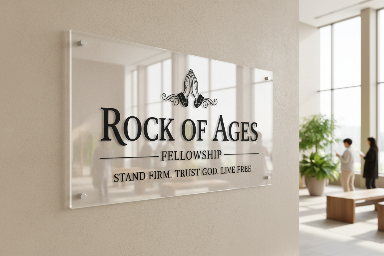 Custom Church Sign – Personalized Acrylic Welcome Sign for Churches & Ministries