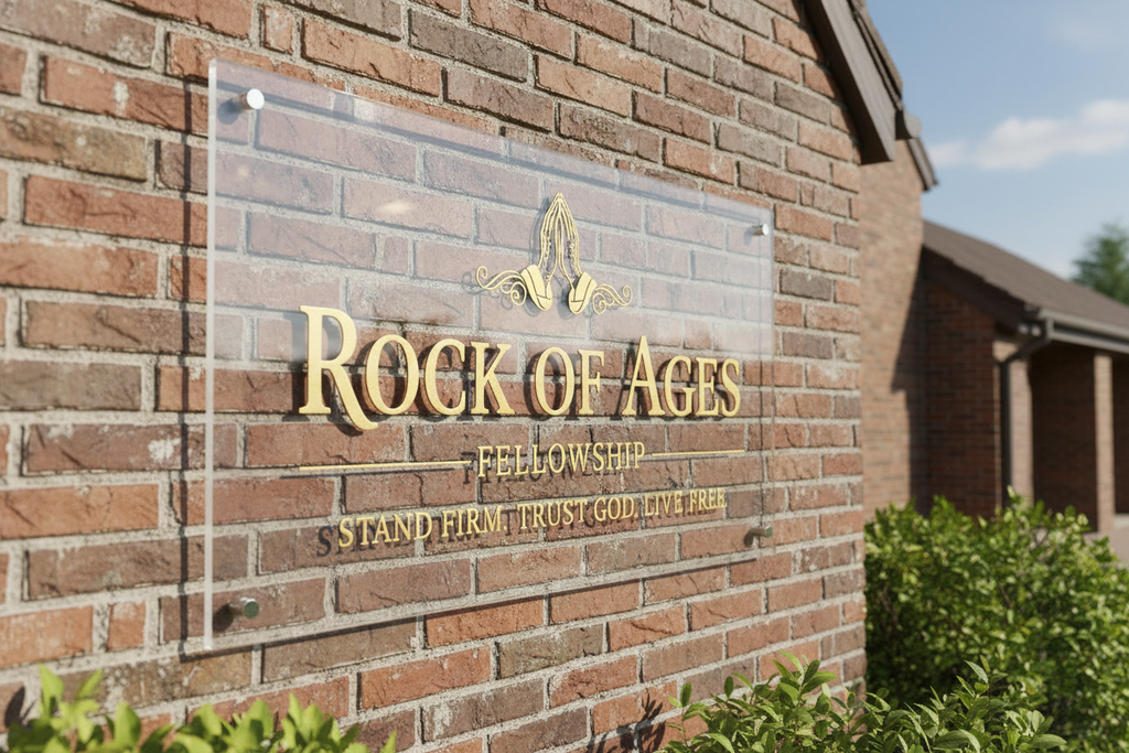 Custom Church Sign – Personalized Acrylic Welcome Sign for Churches & Ministries