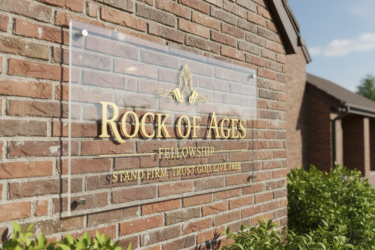 Custom Church Sign – Personalized Acrylic Welcome Sign for Churches & Ministries