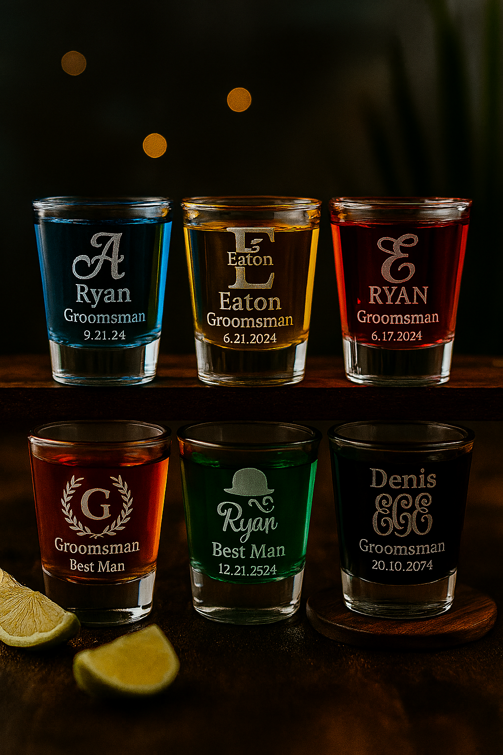 20ML Custom  Shot Glass – Personalized Clear Design